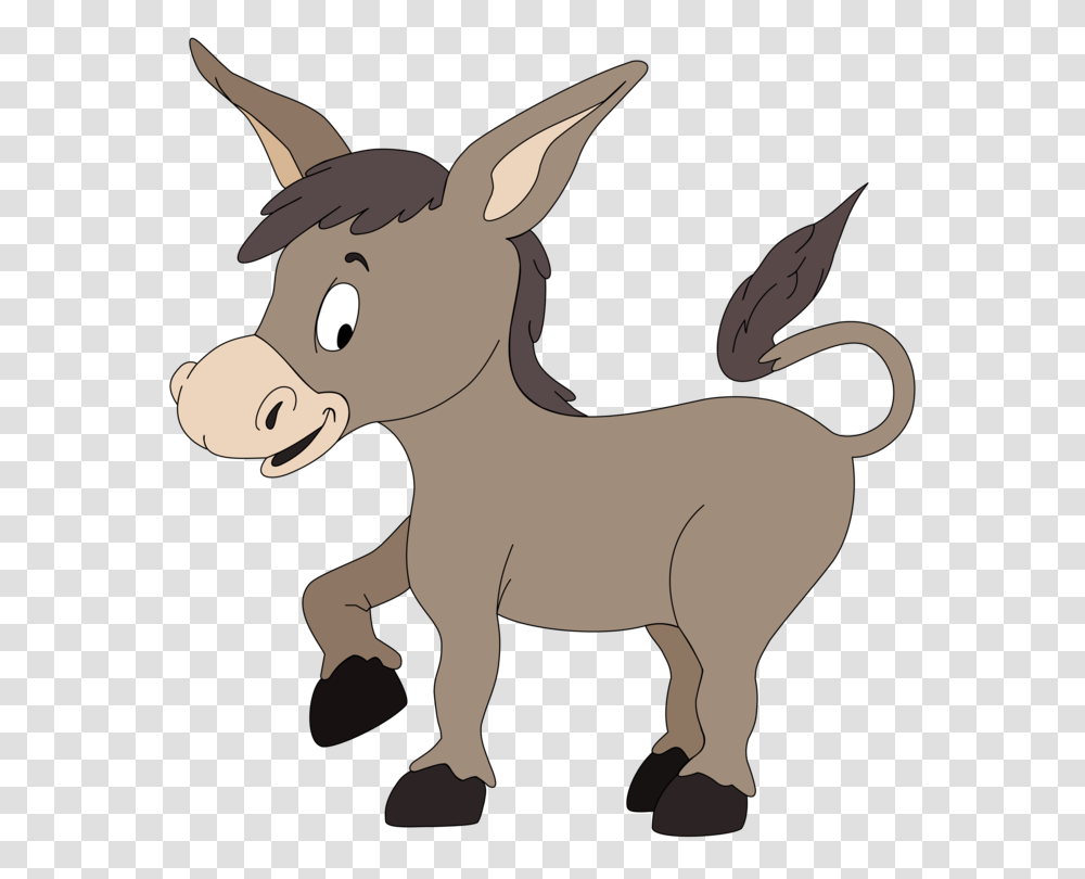 Donkey Drawing Animation Cartoon, Mammal, Animal, Horse Transparent Png