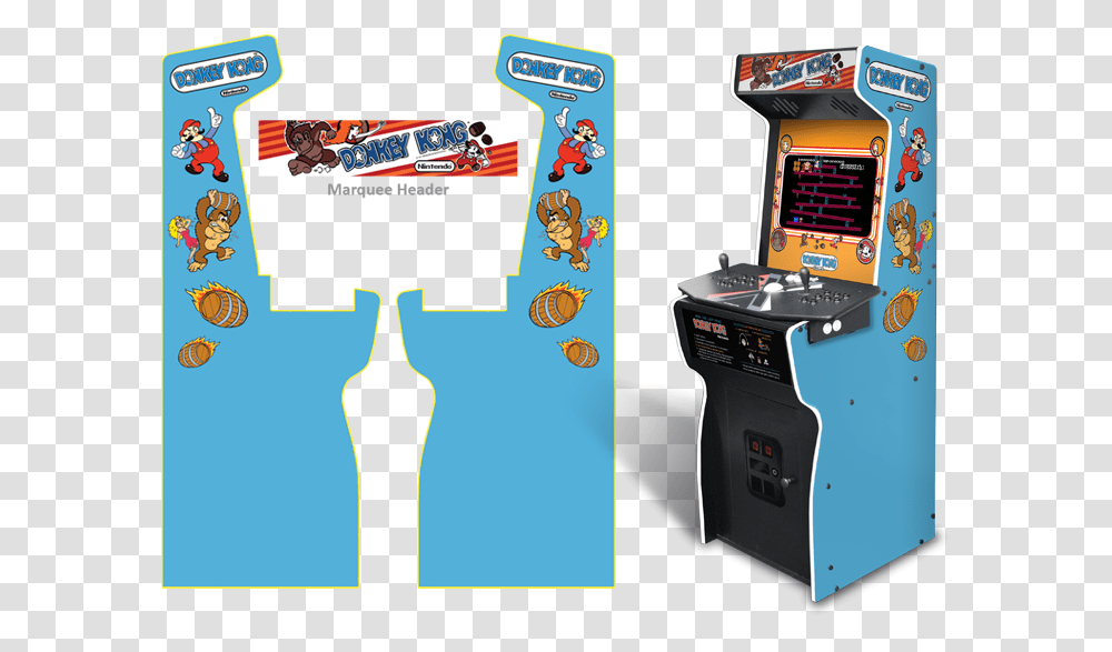 Donkey Kong Arcade Red Cabinet, Arcade Game Machine Transparent Png