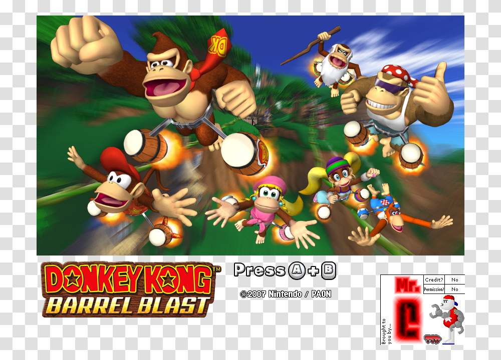 Donkey Kong Barrel Blast Diddy Kong Donkey Kong Barrel Blast, Super Mario Transparent Png