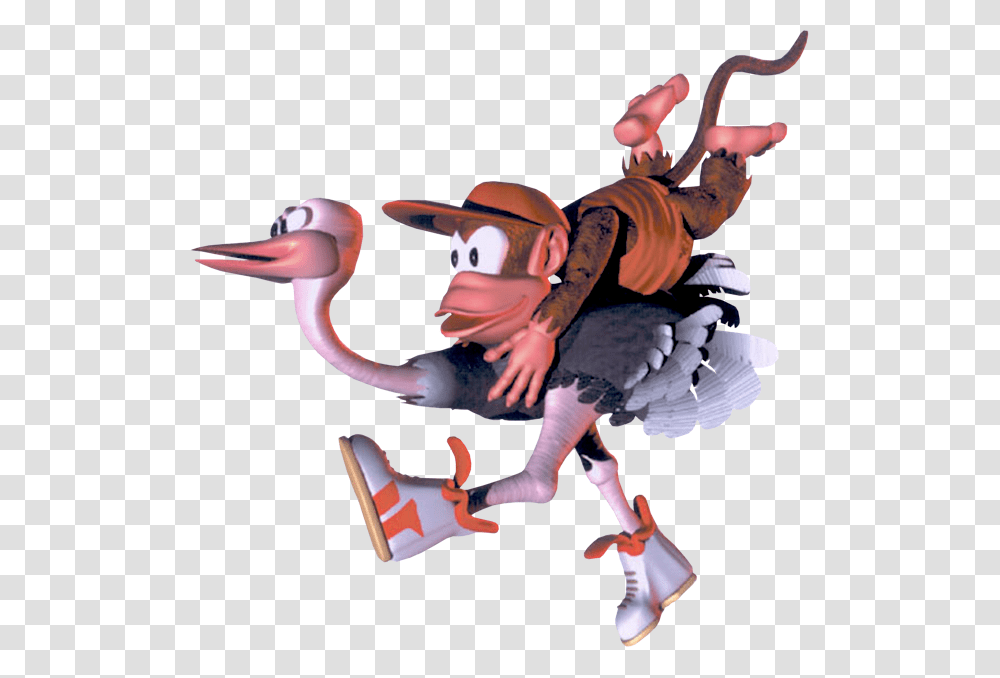 Donkey Kong Country 2 Concept Art Donkey Kong Country Animal Buddies, Person, Bird, Waterfowl, Figurine Transparent Png