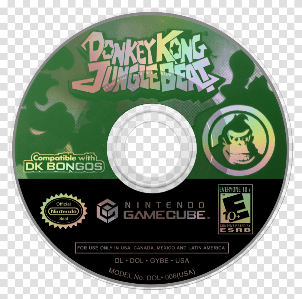 Donkey Kong Donkey Kong Jungle Beat Disc Gamecube, Disk, Dvd, Transparent Png