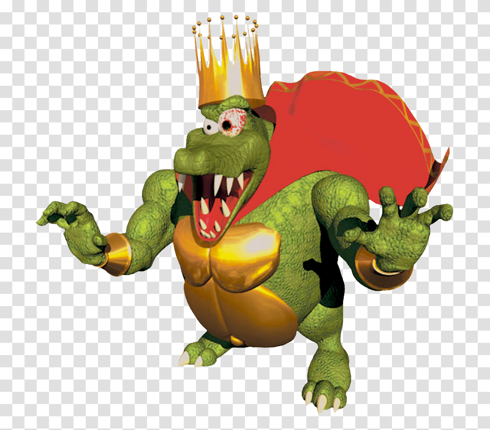 Donkey Kong King K Rool, Toy, Dragon, Sweets, Food Transparent Png