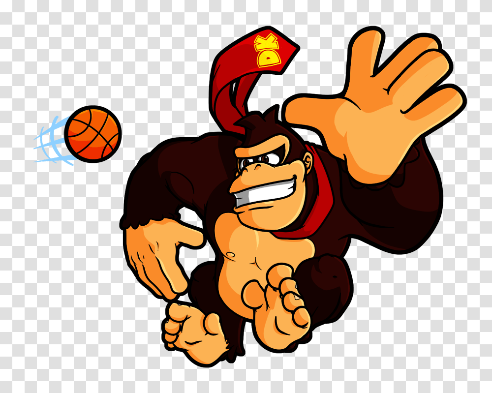 Donkey Kong Playing Basketball, Hand, Animal, Hook, Mammal Transparent Png