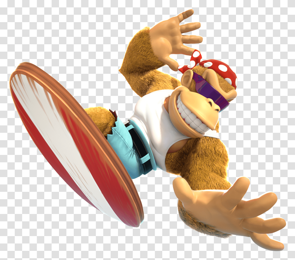 Donkey Kong Tropical Freeze Funky Kong, Toy, Plush, Figurine, Frisbee Transparent Png