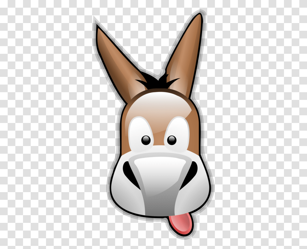 Donkey Mule Computer Icons Cartoon Face, Mammal, Animal, Snowman, Winter Transparent Png