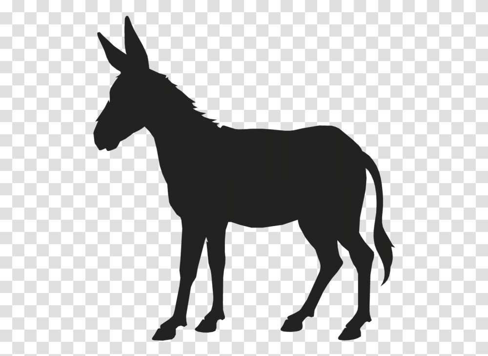 Donkey Mule Vector Graphics Clip Art Portable Network Donkey Head Silhouette, Mammal, Animal Transparent Png