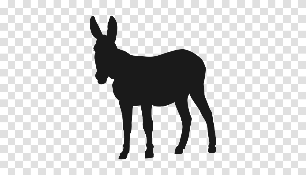 Donkey Silhouette, Mammal, Animal, Horse, Dog Transparent Png