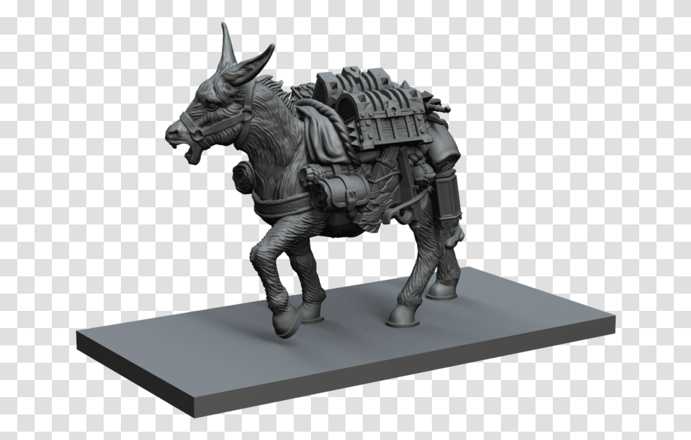 Donkey Stl Miniature File Bronze Sculpture, Statue, Art, Horse, Mammal Transparent Png
