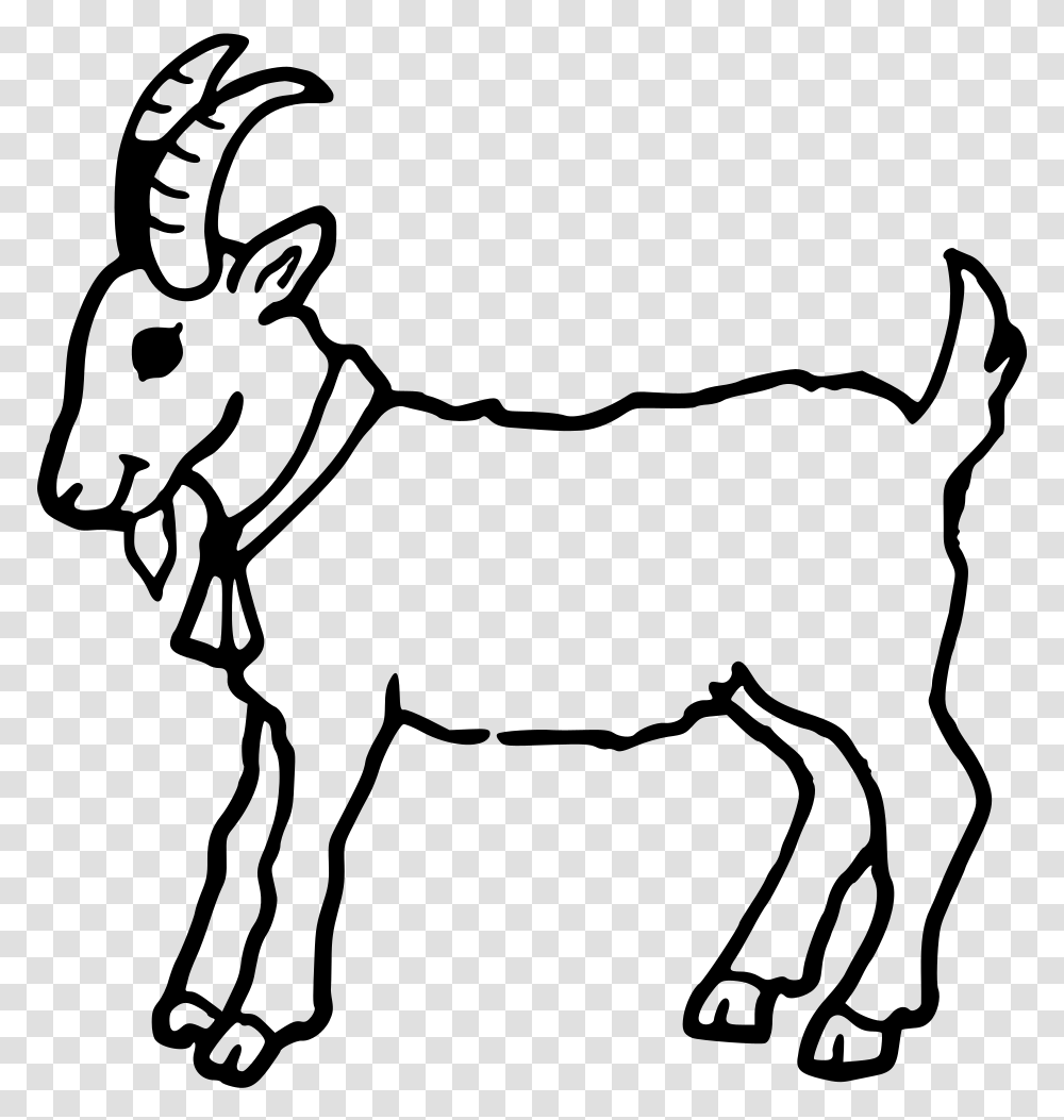 Donkeyartmonochrome Photography Goat Black And White Clipart, Gray, World Of Warcraft Transparent Png