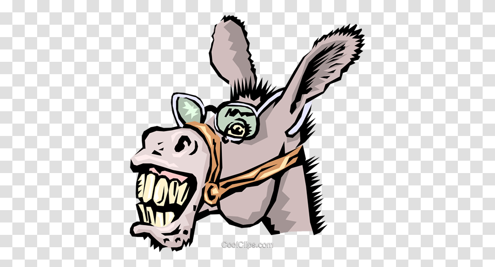 Donkeys Royalty Free Vector Clip Art Illustration, Bird, Animal, Mammal, Wildlife Transparent Png