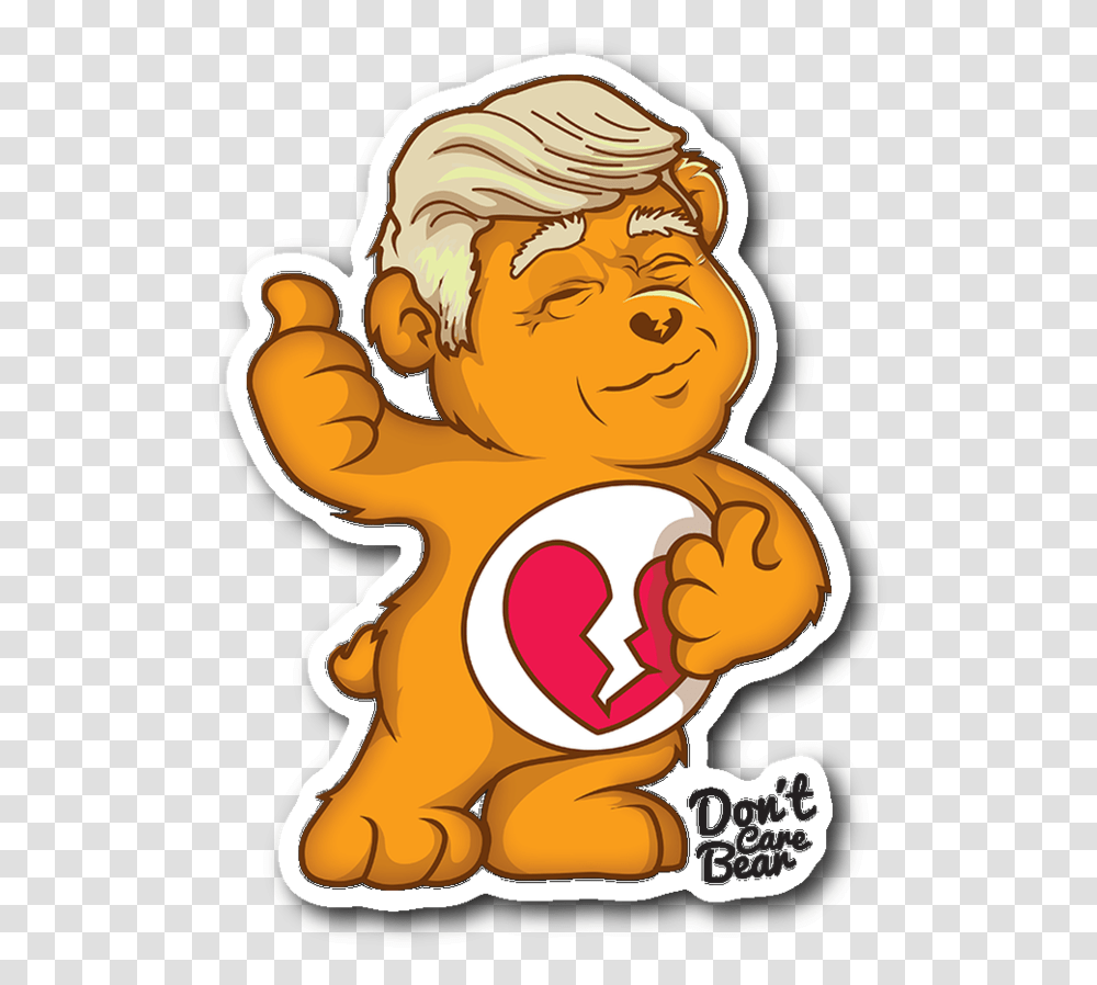 Donquott Care Bear Maga Whair Trump Sticker Trump Care Bear, Mammal, Animal, Food, Face Transparent Png