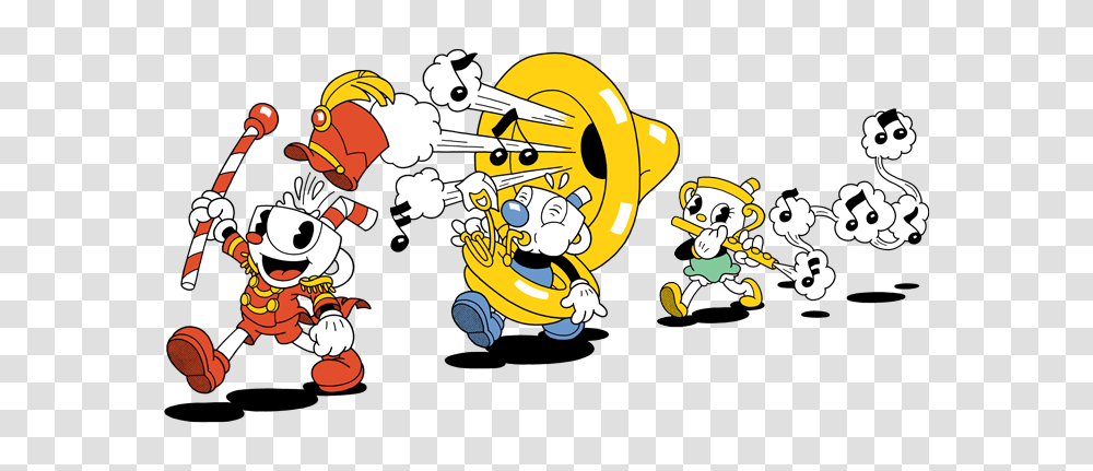 Dont Deal With The Devil Cuphead Music, Crowd, Graphics, Art, Fireman Transparent Png