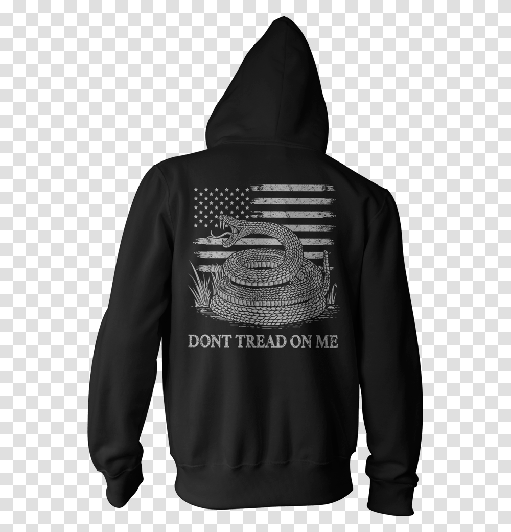 Dont Tread On Me Pullover Hoodie, Apparel, Sleeve, Sweatshirt Transparent Png