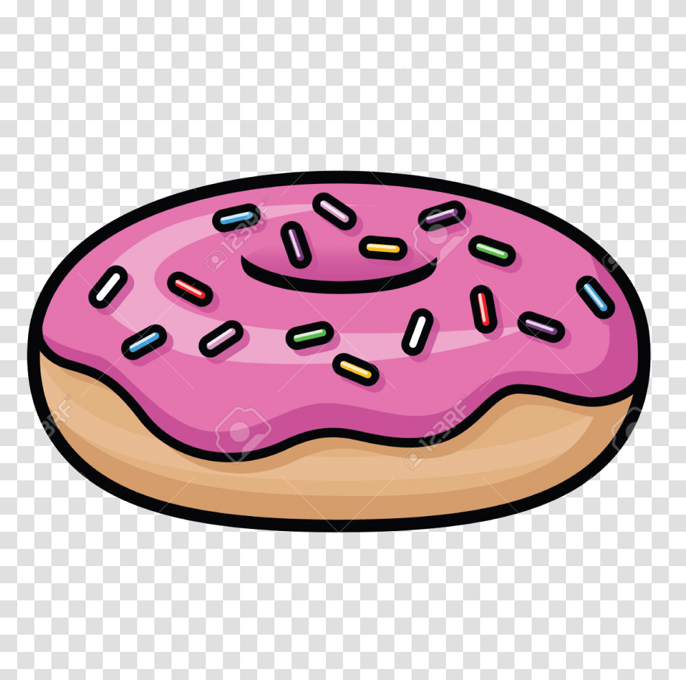 Donut Cartoon Doughnut Clipart Pencil And Inlor Cartoon Doughnut, Sweets, Food, Dessert, Cream Transparent Png