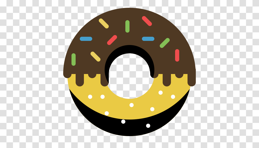Donut Chocolate Donut Eat Icon With And Vector Format, Pastry, Dessert, Food, Disk Transparent Png