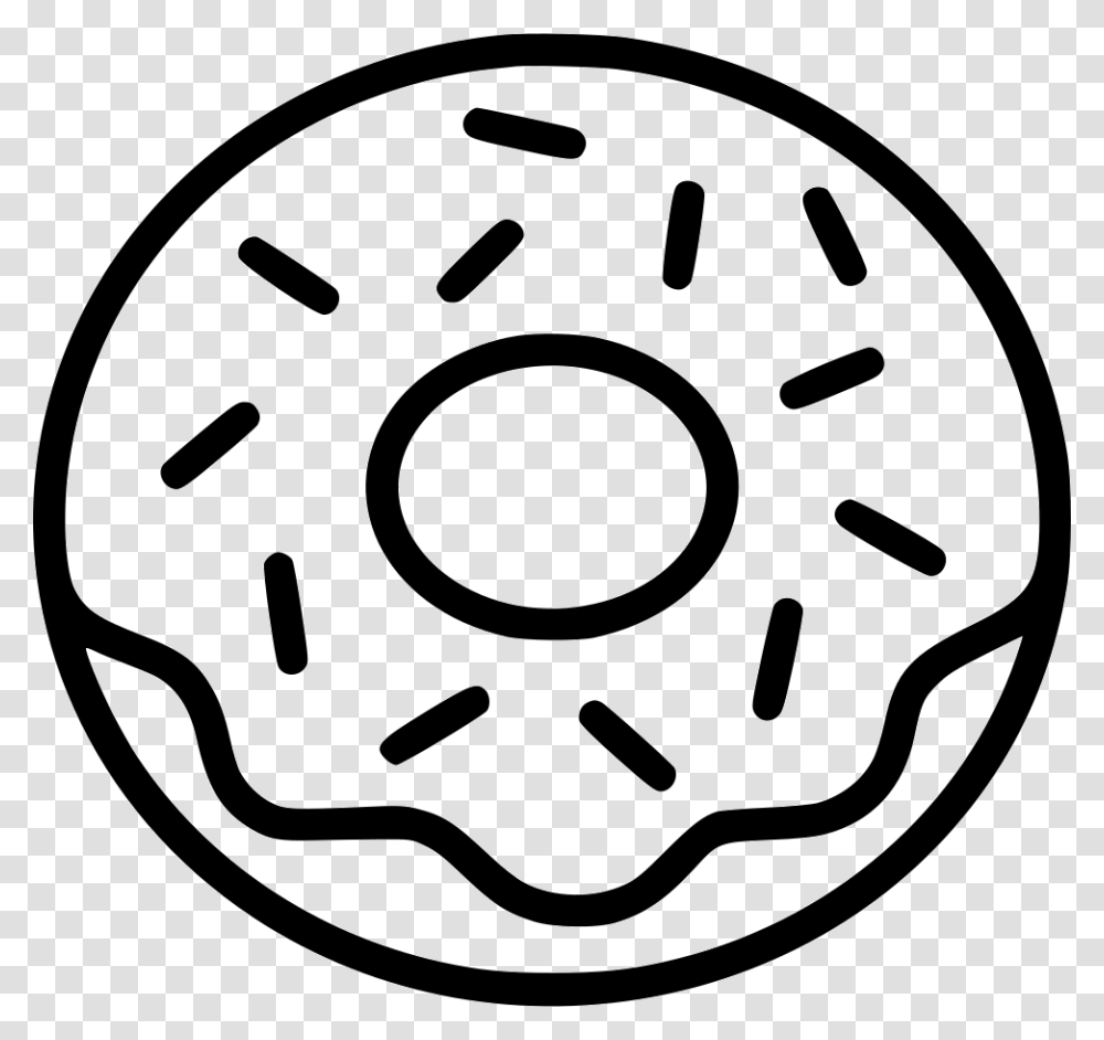 Donut Donut Black And White Clipart, Machine, Rotor, Coil, Spiral Transparent Png