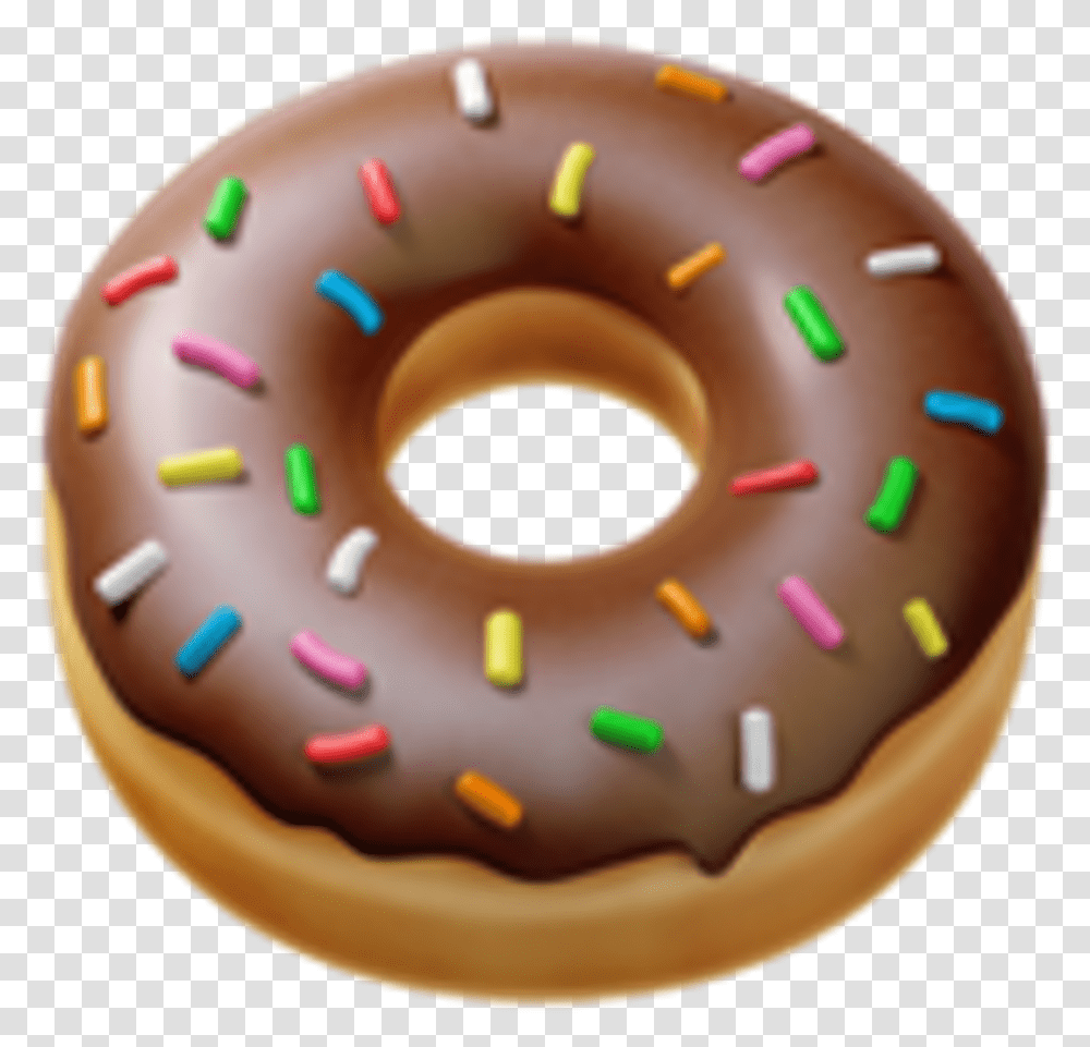 Donut Emoji Picture Donut Emoji Apple, Pastry, Dessert, Food, Birthday Cake Transparent Png