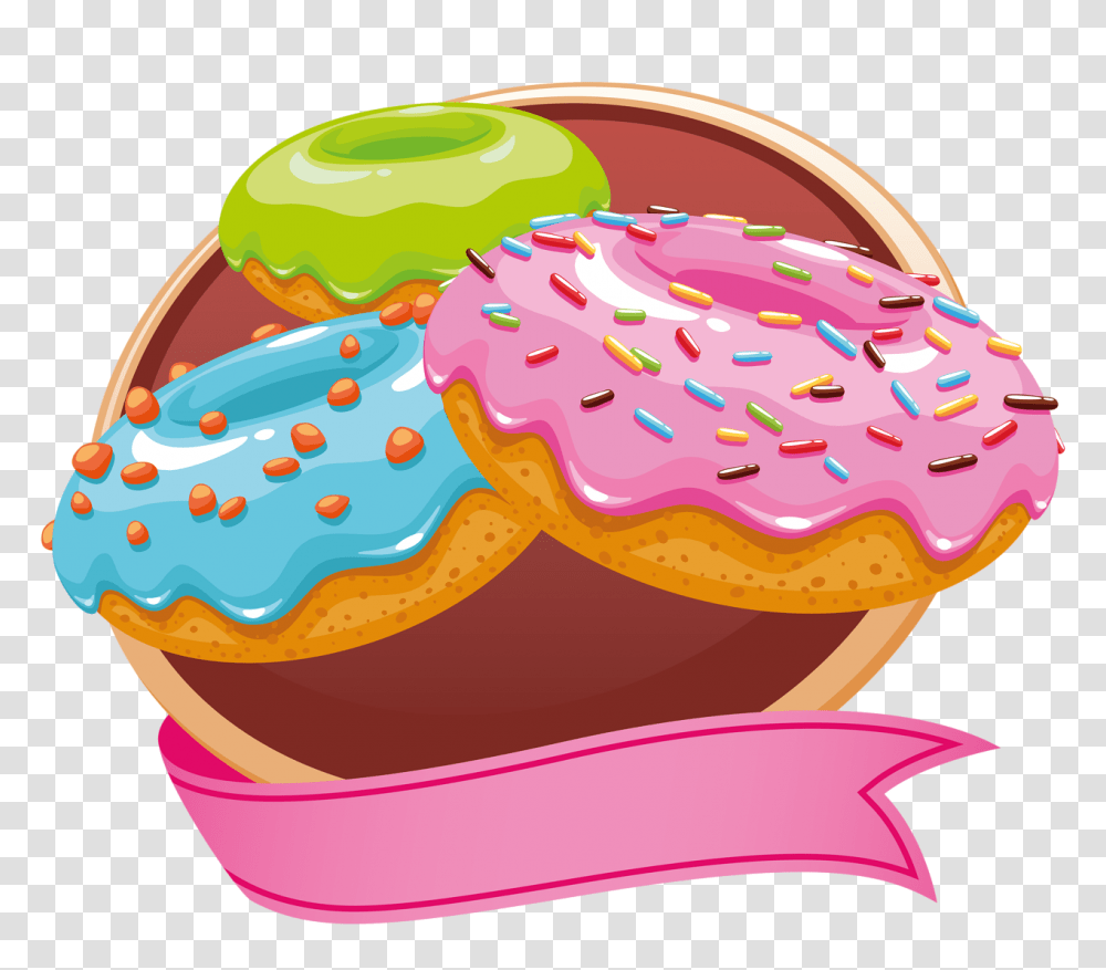 Donut, Food, Icing, Cream, Cake Transparent Png