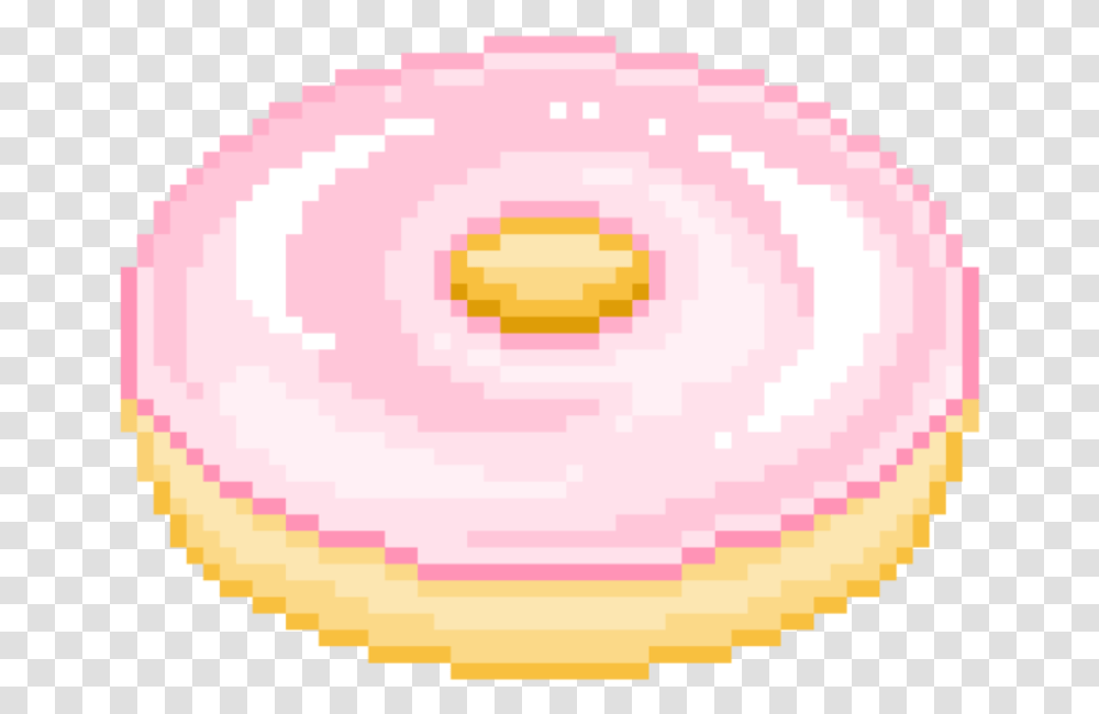 Donut Food Pink Cute Soft Aesthetic Pastel Kawaii Pink Aesthetic Strawberry, Sweets, Confectionery, Rug, Soap Transparent Png