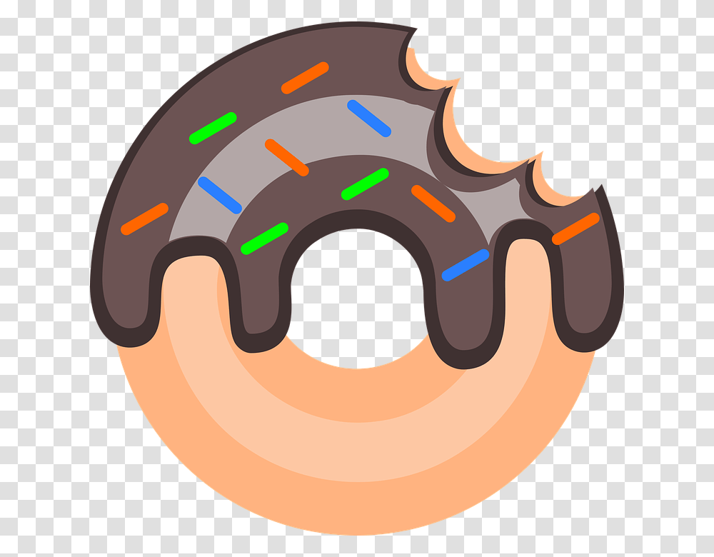 Donut, Food, Teeth, Mouth, Lip Transparent Png