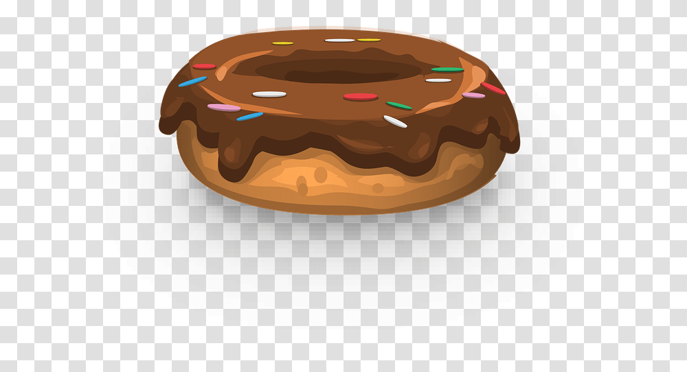 Donut Frosting Sprinkles Dessert Pastry Sweet Vector Kue Donat, Food, Sweets, Confectionery, Bread Transparent Png