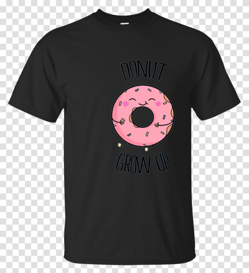 Donut Grow Up T Shirt Cute Kawaii Food Shirt T Shirt, Apparel, T-Shirt Transparent Png