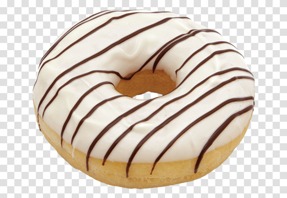 Donut Image Donuts With White Icing, Sweets, Food, Confectionery, Pastry Transparent Png