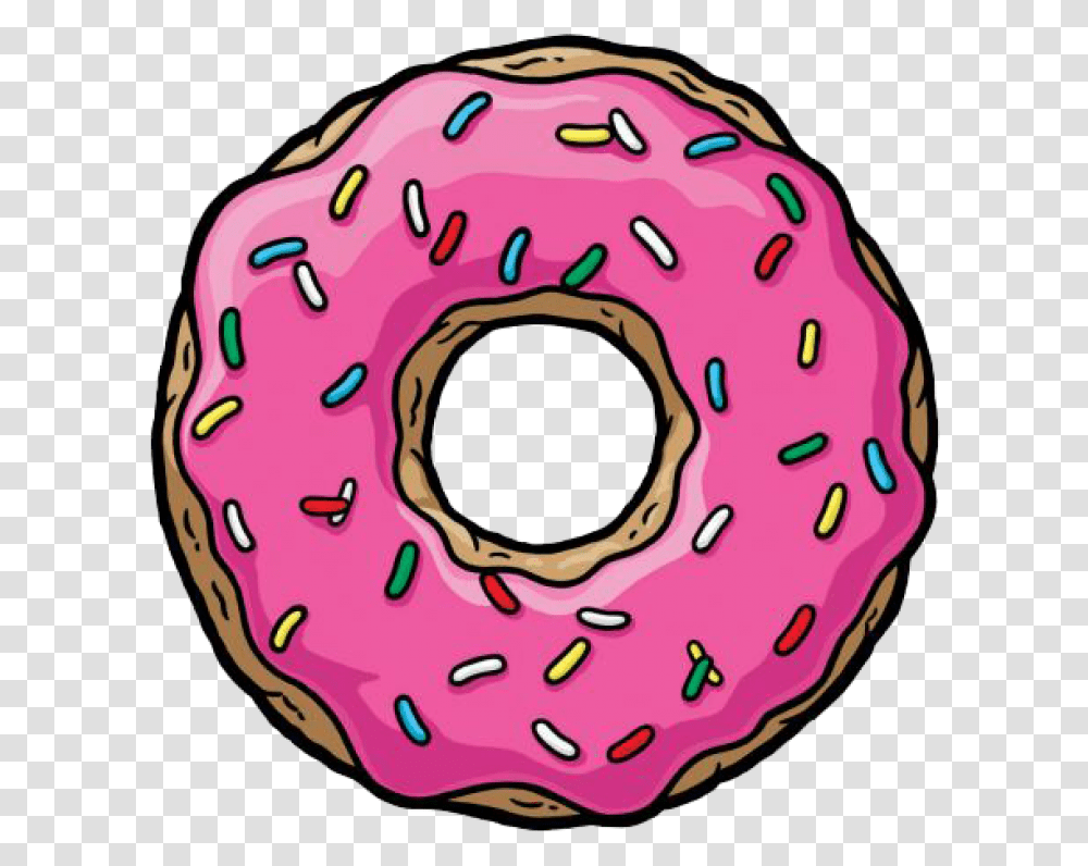 Donut Image Simpsons Donut, Pastry, Dessert, Food, Sweets Transparent Png