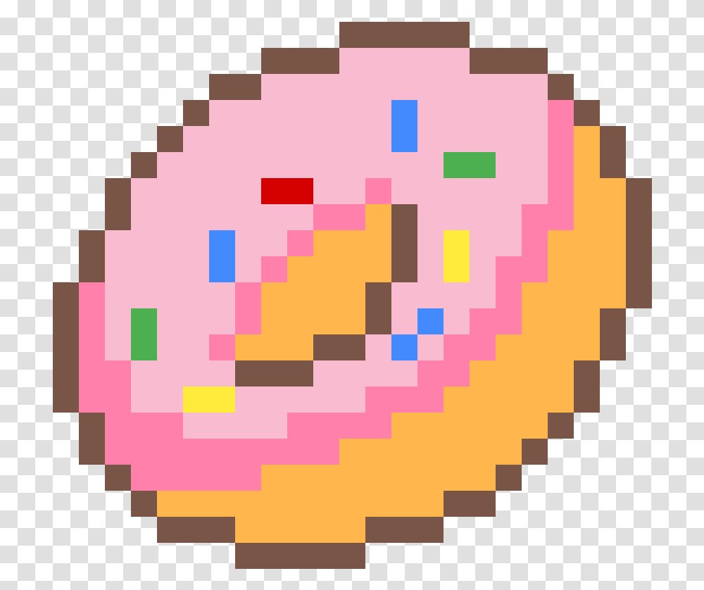 Donut Pixel Art Grid, Rug, Label Transparent Png