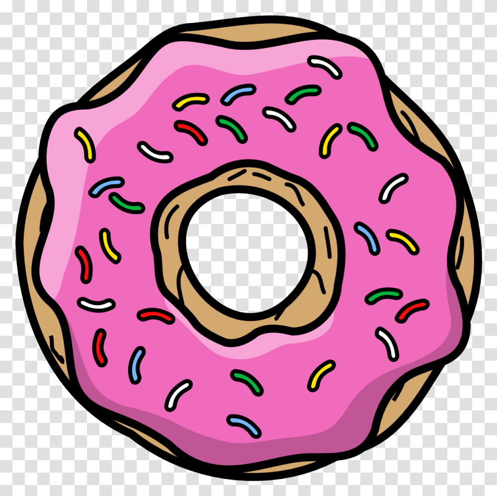 Donut Simpson, Pastry, Dessert, Food, Sweets Transparent Png