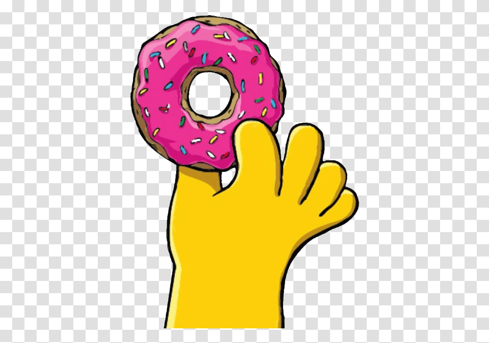 Donut Simpsons, Pastry, Dessert, Food, Helmet Transparent Png