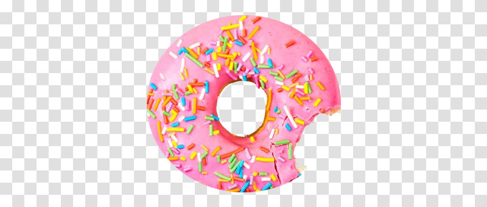 Donut With Bite Donut With Bite, Pastry, Dessert, Food, Birthday Cake Transparent Png