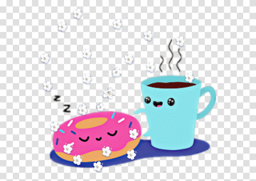 Donuts And Coffee Cute Rise And Shine Gif Cute, Coffee Cup, Birthday Cake, Dessert, Food Transparent Png