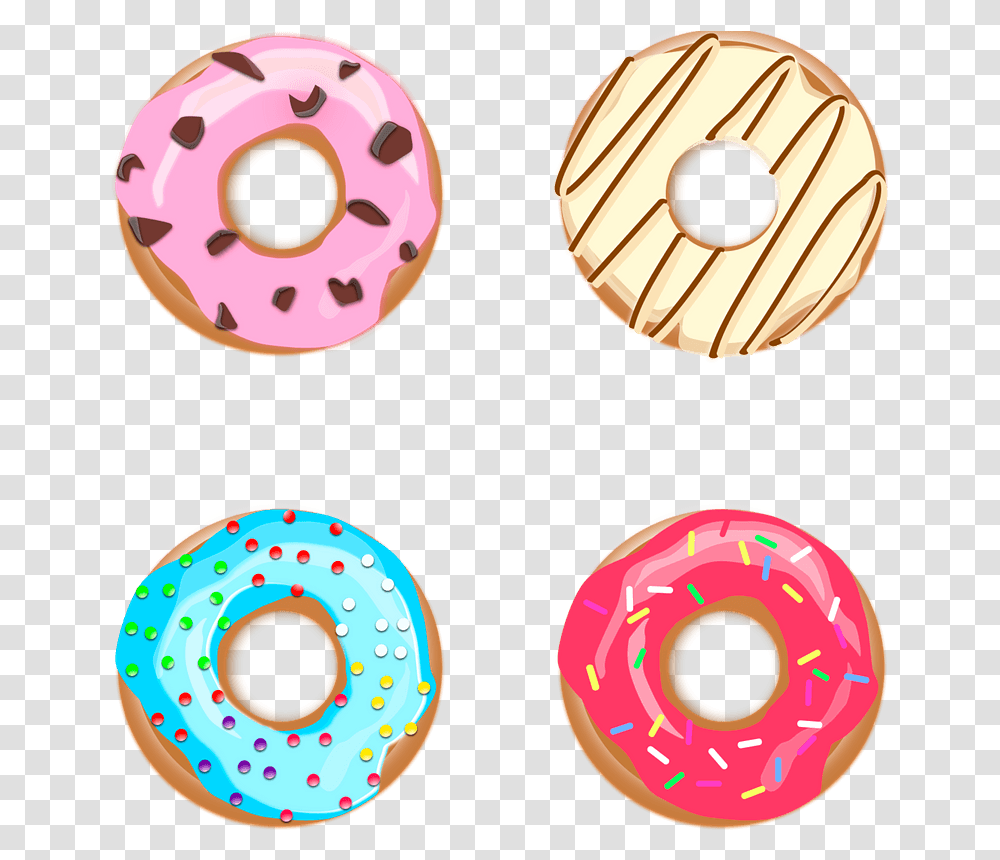 Donuts Clipart Free Download Creazilla Girly, Pastry, Dessert, Food, Sweets Transparent Png