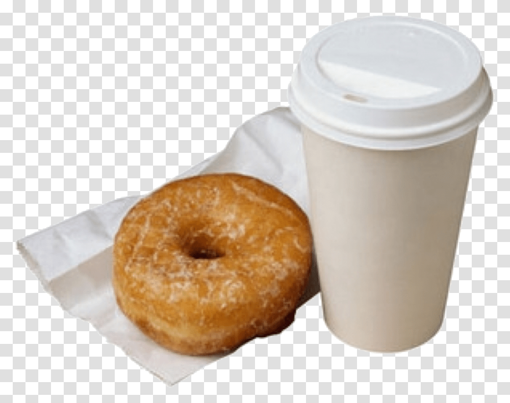 Donuts Coffee, Pastry, Dessert, Food, Bread Transparent Png