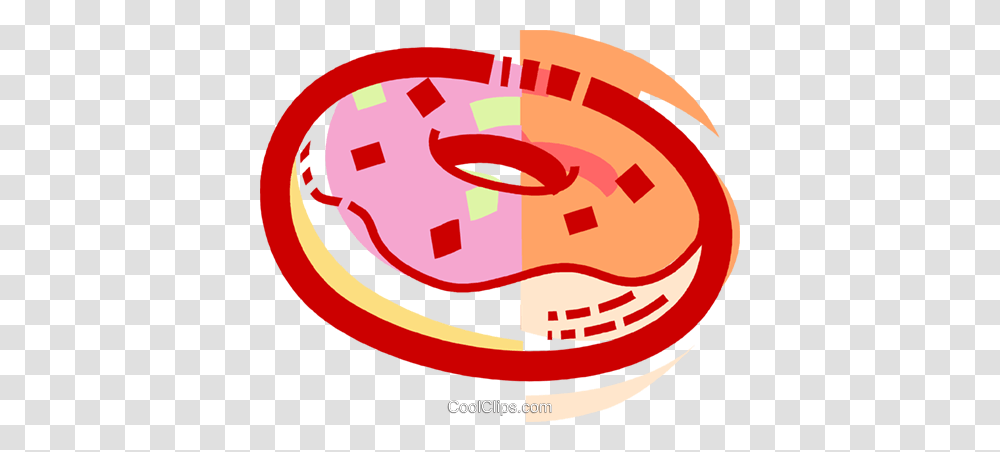 Donuts Royalty Free Vector Clip Art Illustration, Label, Building, Paper Transparent Png