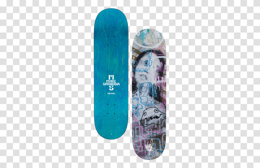 Doodle Drip Triptych Skate Deck Mike Shinoda Skateboard, Mobile Phone, Cell Phone Transparent Png
