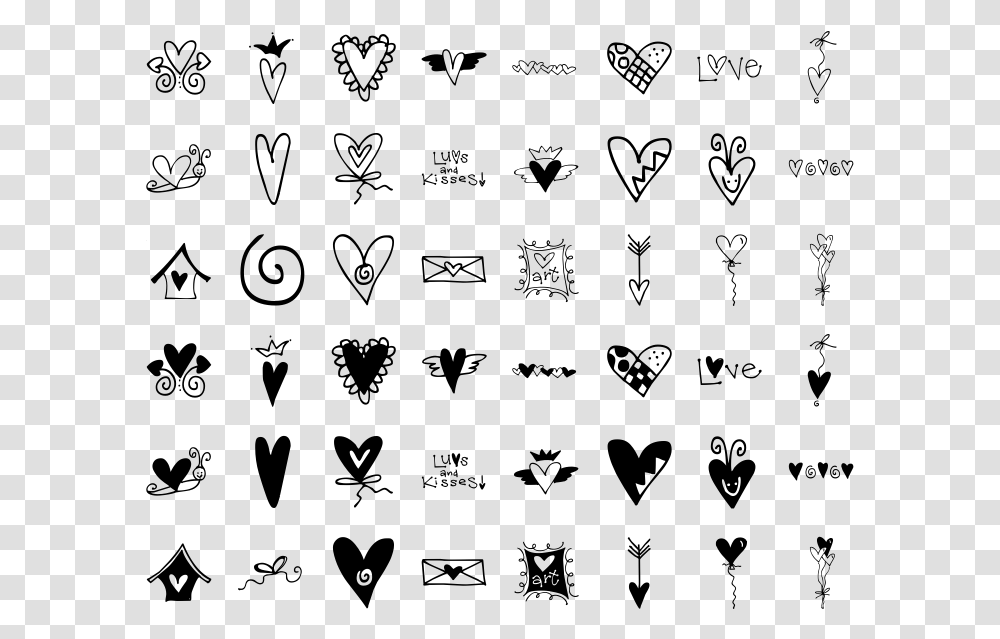 Doodle Heart, Gray, World Of Warcraft Transparent Png