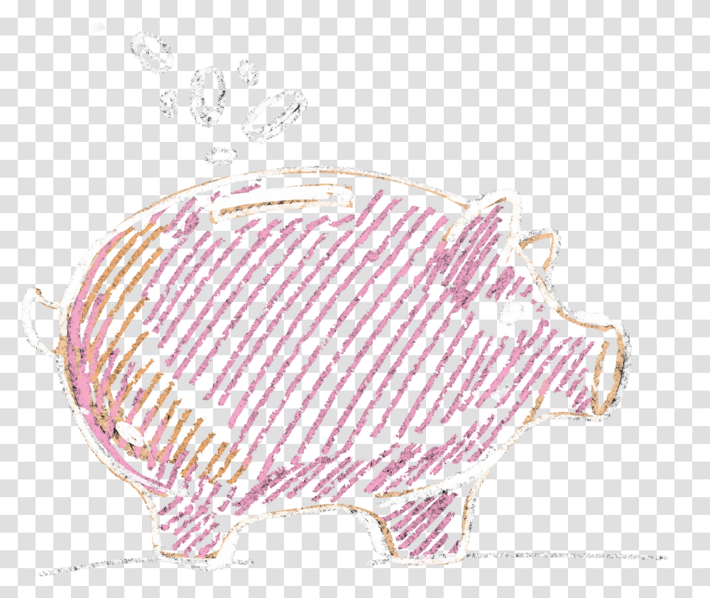Doodle, Piggy Bank, Wax Seal Transparent Png