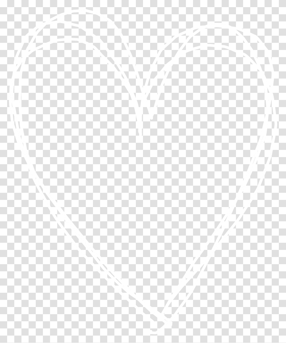 Doodle Scribble Heart Love White Lines Outline Johns Hopkins Logo White, Stencil, Face, Necklace, Jewelry Transparent Png