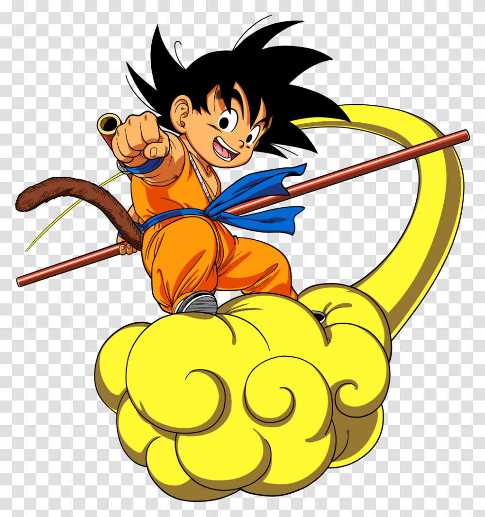 Doodles Dragon Ball Dragon Ball Z Goku En La Nube Voladora, Person, Costume, Weapon, Emblem Transparent Png