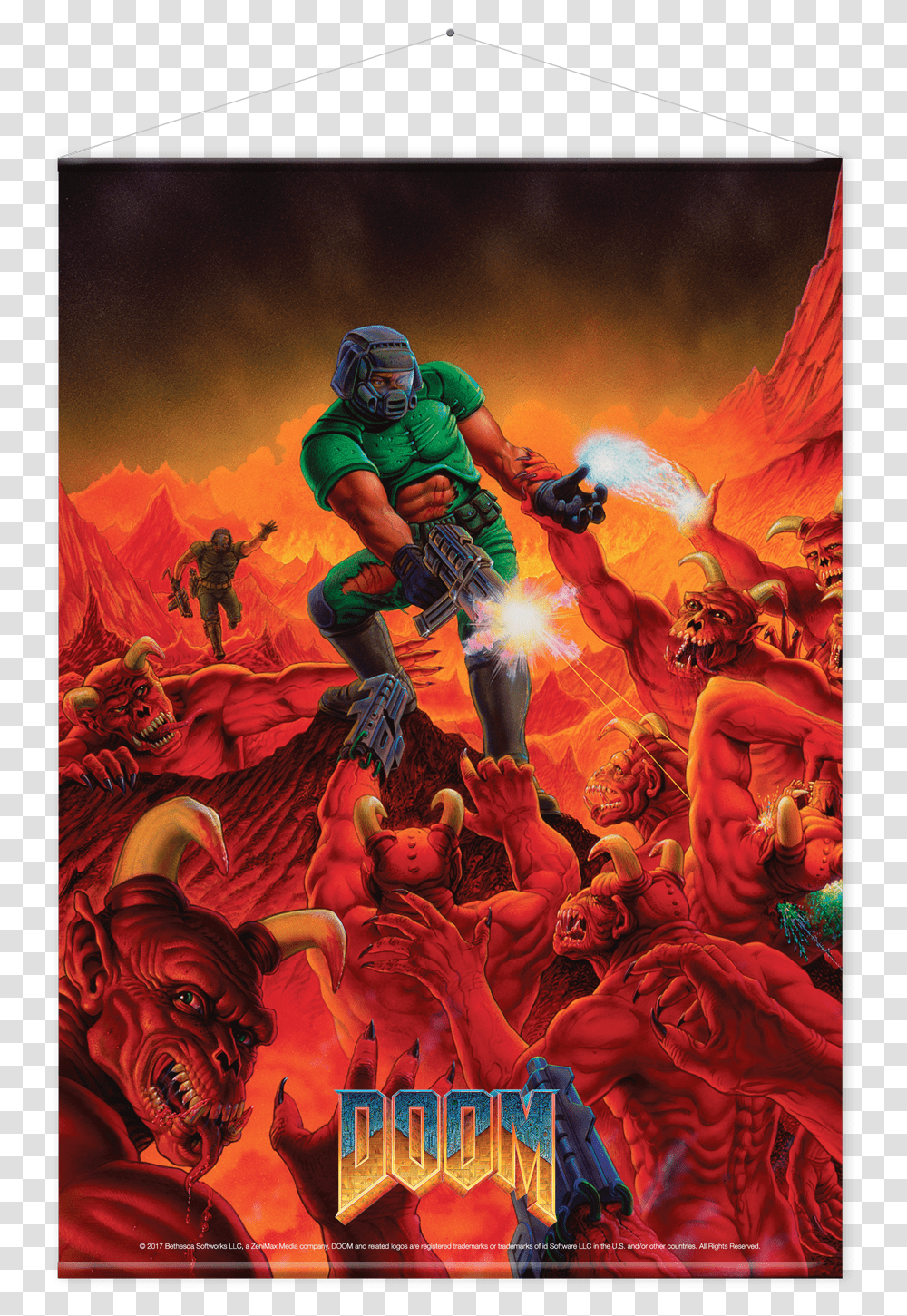 Doom 1993 Cover Art, Person, Helmet, Poster, Advertisement Transparent Png