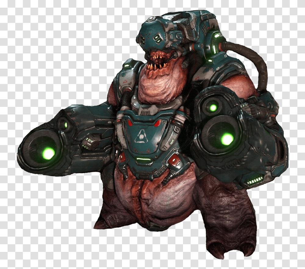 Doom 2016 Cyber Mancubus, Quake, Helmet, Apparel Transparent Png