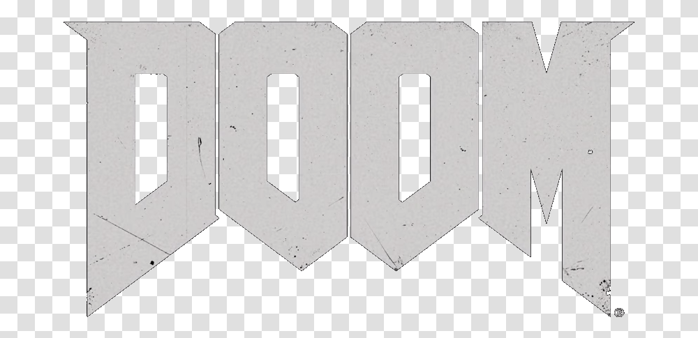 Doom 4 Logo Banner Free Doom Logo White, Number, Alphabet Transparent Png