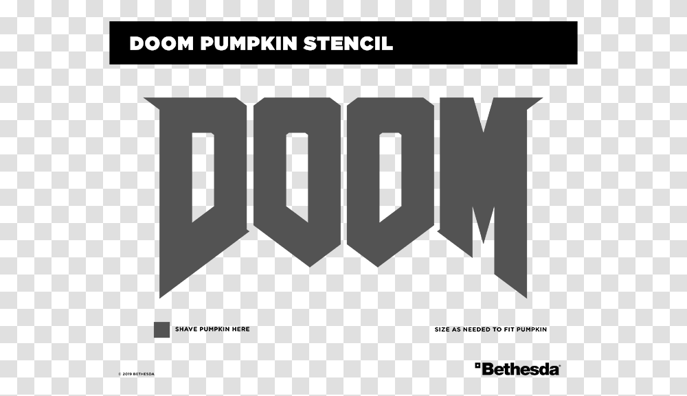 Doom Carving Stencil In Body Doom 2016 Floppy Disk, Alphabet, Label Transparent Png