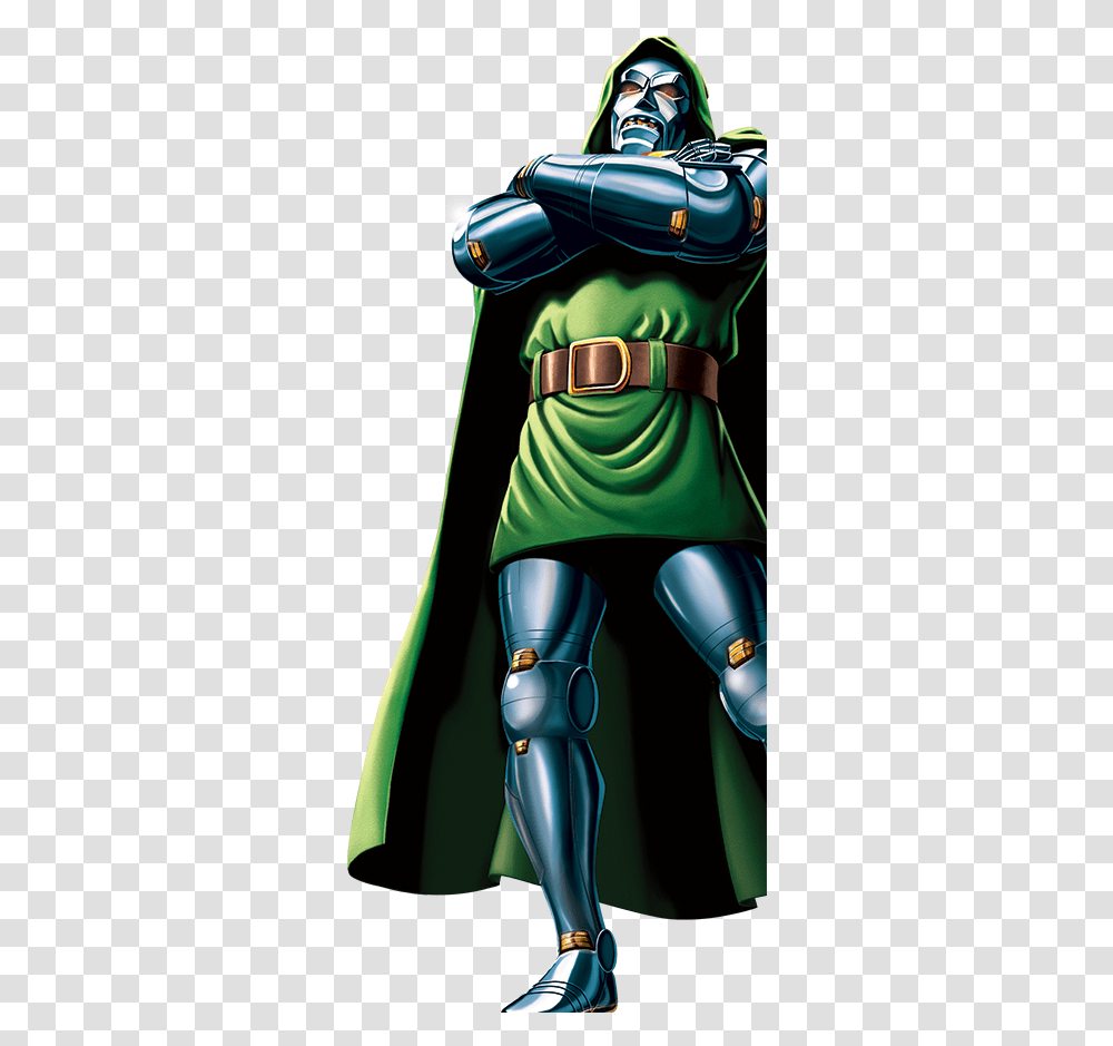 Doom Clipart Superhero Villain Marvel Comic Heroes, Green, Apparel, Person Transparent Png