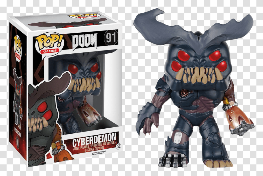 Doom Cyberdemon Funko Pop, Person, Human, Comics, Book Transparent Png