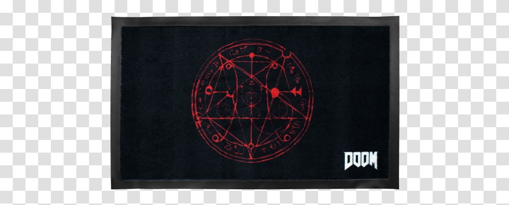 Doom Doormat Pentagram Doom, Blackboard, Clock Tower, Architecture, Building Transparent Png