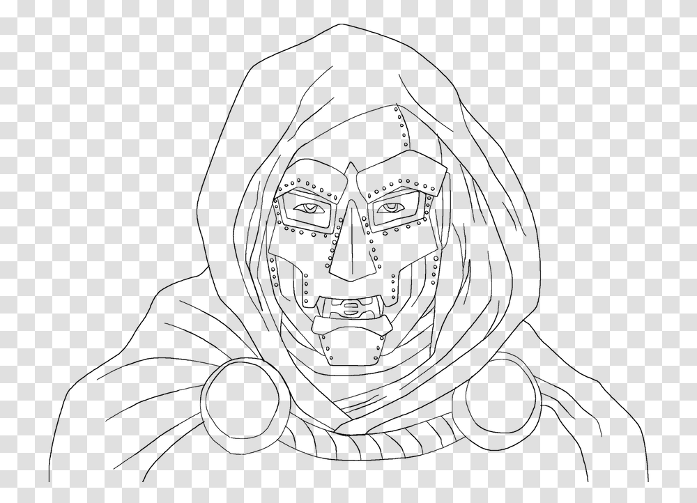 Doom Drawing Black And White Line Art, Astronomy, Outer Space, Outdoors, Building Transparent Png