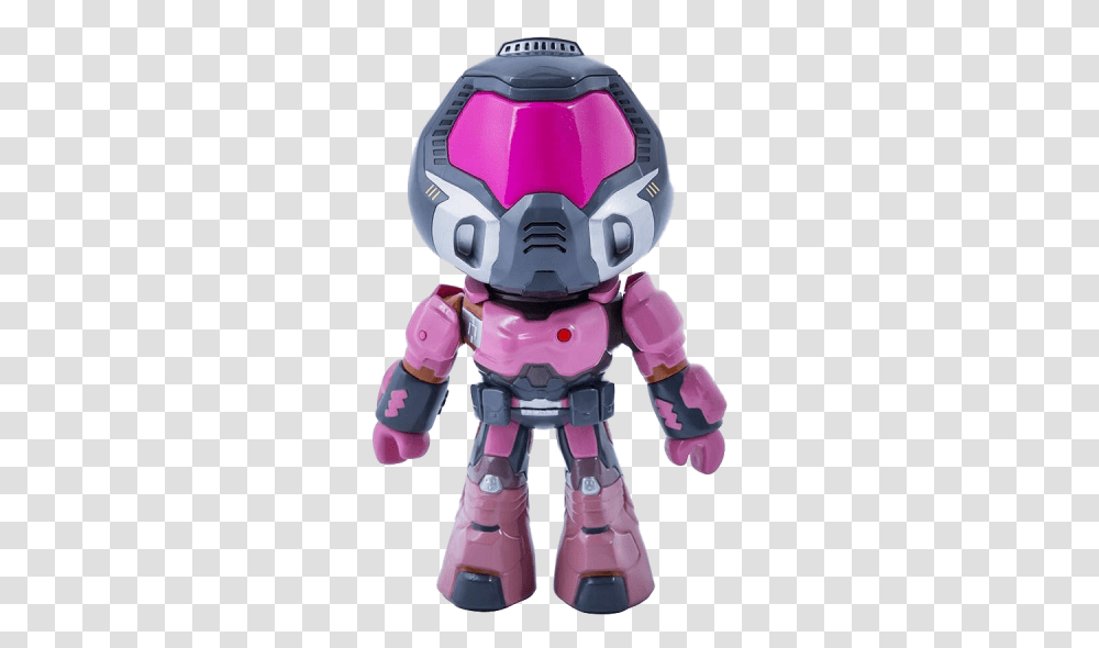 Doom Figure Pinkguy Figurka Doomguy, Robot, Toy, Helmet Transparent Png